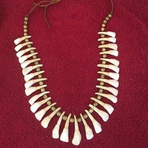 Tooth necklace from Hawaii! Tooth origin unknown.